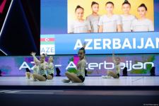 Азербайджанская команда вышла в финал Всемирных соревнований по аэробной гимнастике в Баку (ФОТО)