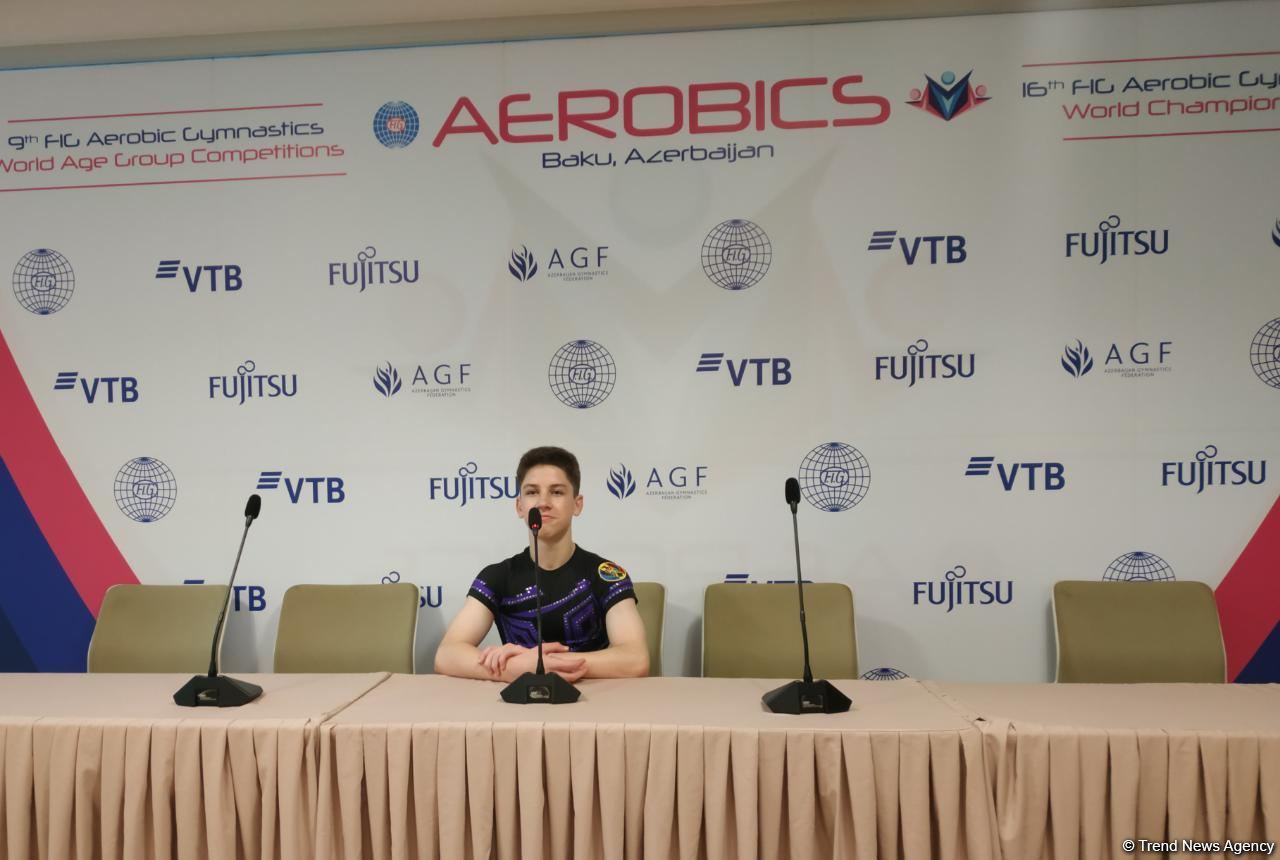 В Национальной арене гимнастики в Баку царит очень приятная атмосфера – гимнаст из Молдовы