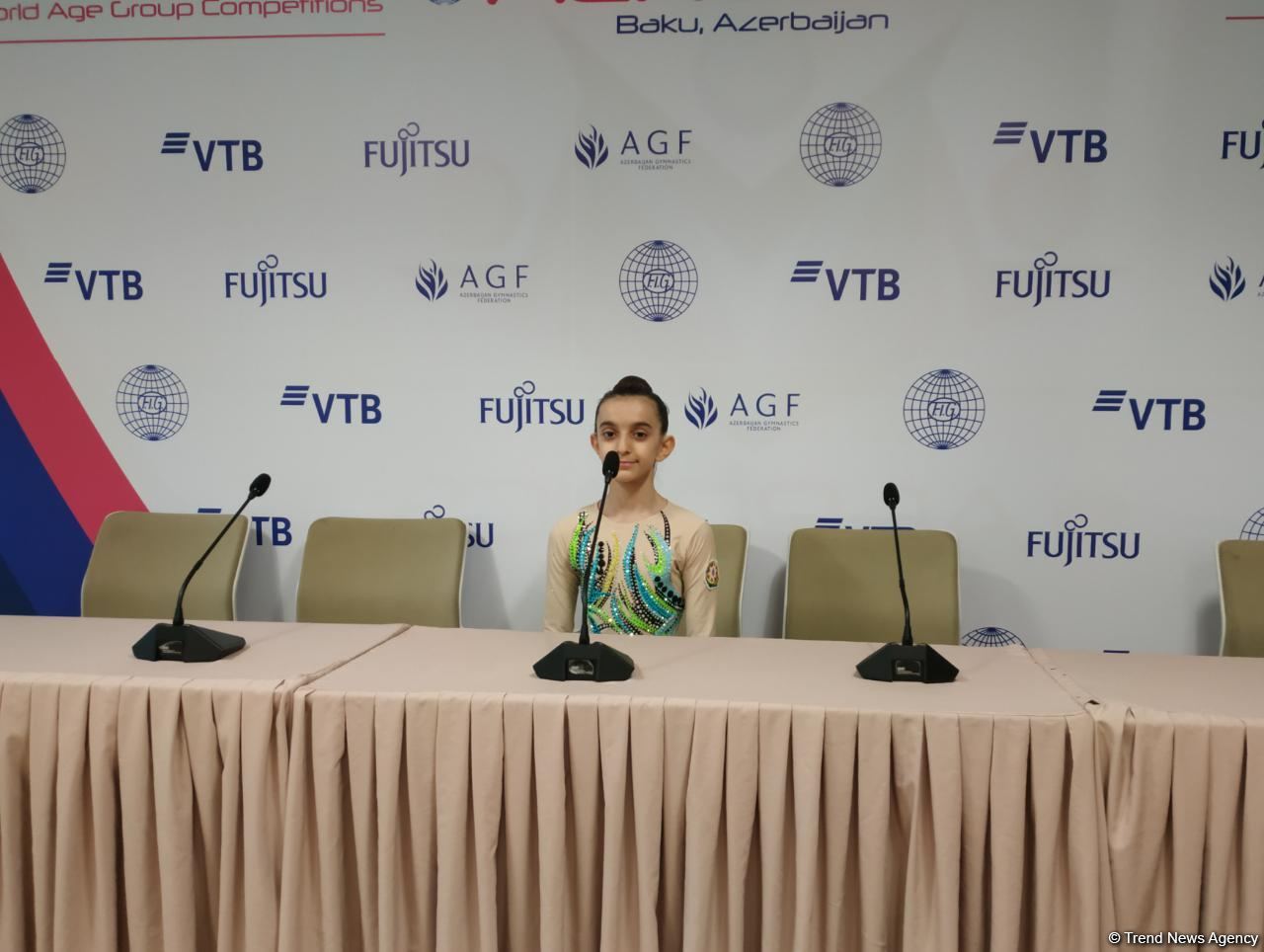 Очень обрадовалась выходу в финал Всемирных соревнований по аэробной гимнастике – азербайджанская спортсменка Марьям Топчубашова