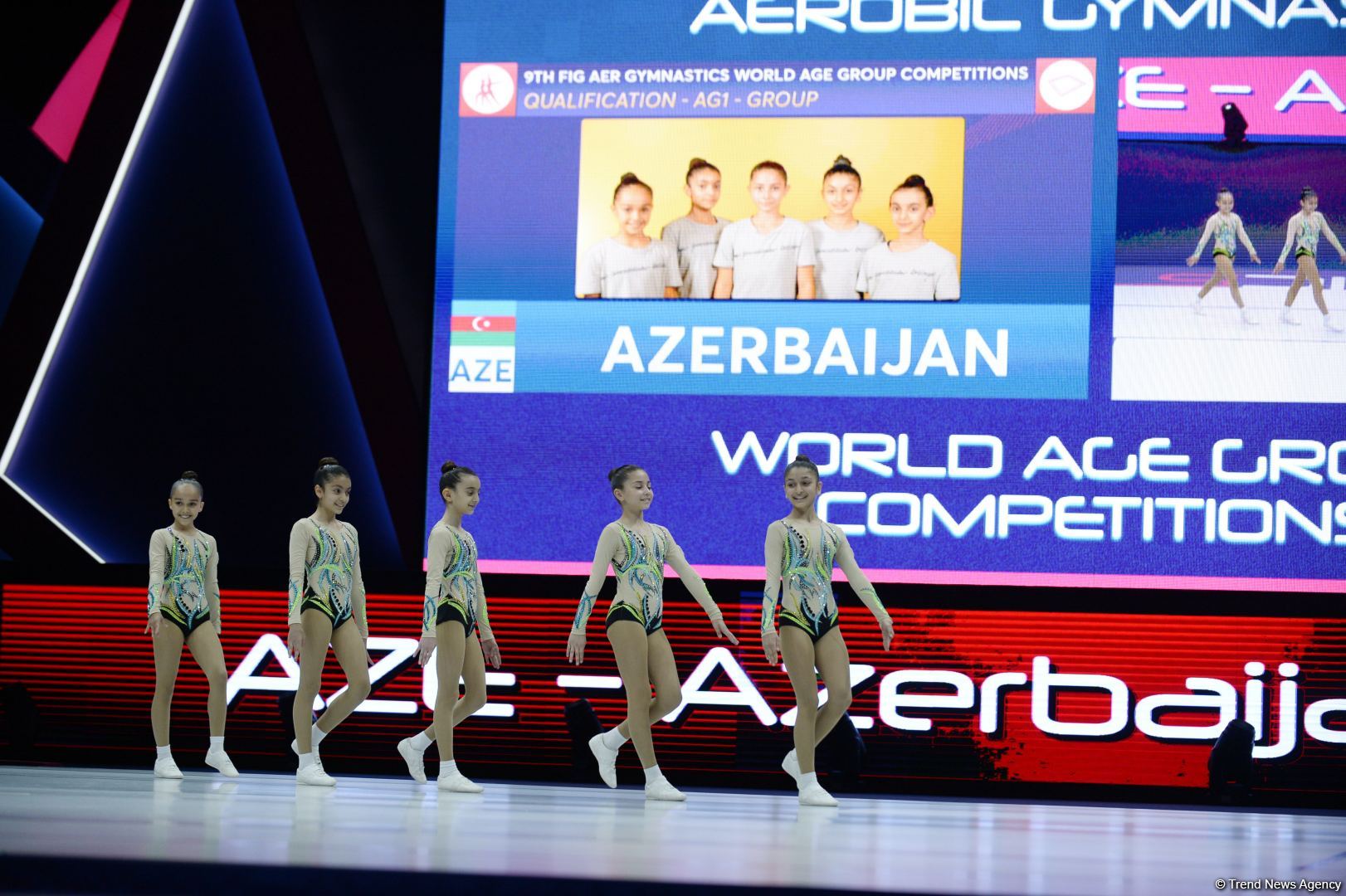 Азербайджанская команда вышла в финал Всемирных соревнований по аэробной гимнастике в Баку (ФОТО)