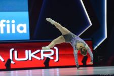 В Баку стартовал финальный день Всемирных соревнований среди возрастных групп по аэробной гимнастике (ФОТО)