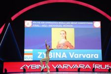 Rusiya gimnastı aerobika gimnastikası üzrə Dünya Yaş Qrupları Yarışlarında qadınlar arasında fərdi proqramda qalib gəlib (FOTO)