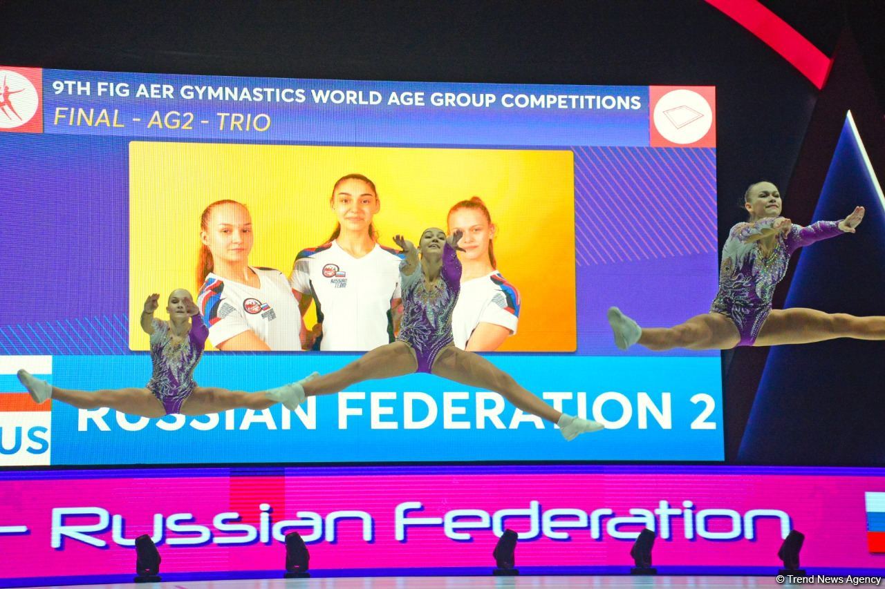 Finalists of Aerobic Gymnastics World Age Group Competition continue performing in Baku (PHOTO)