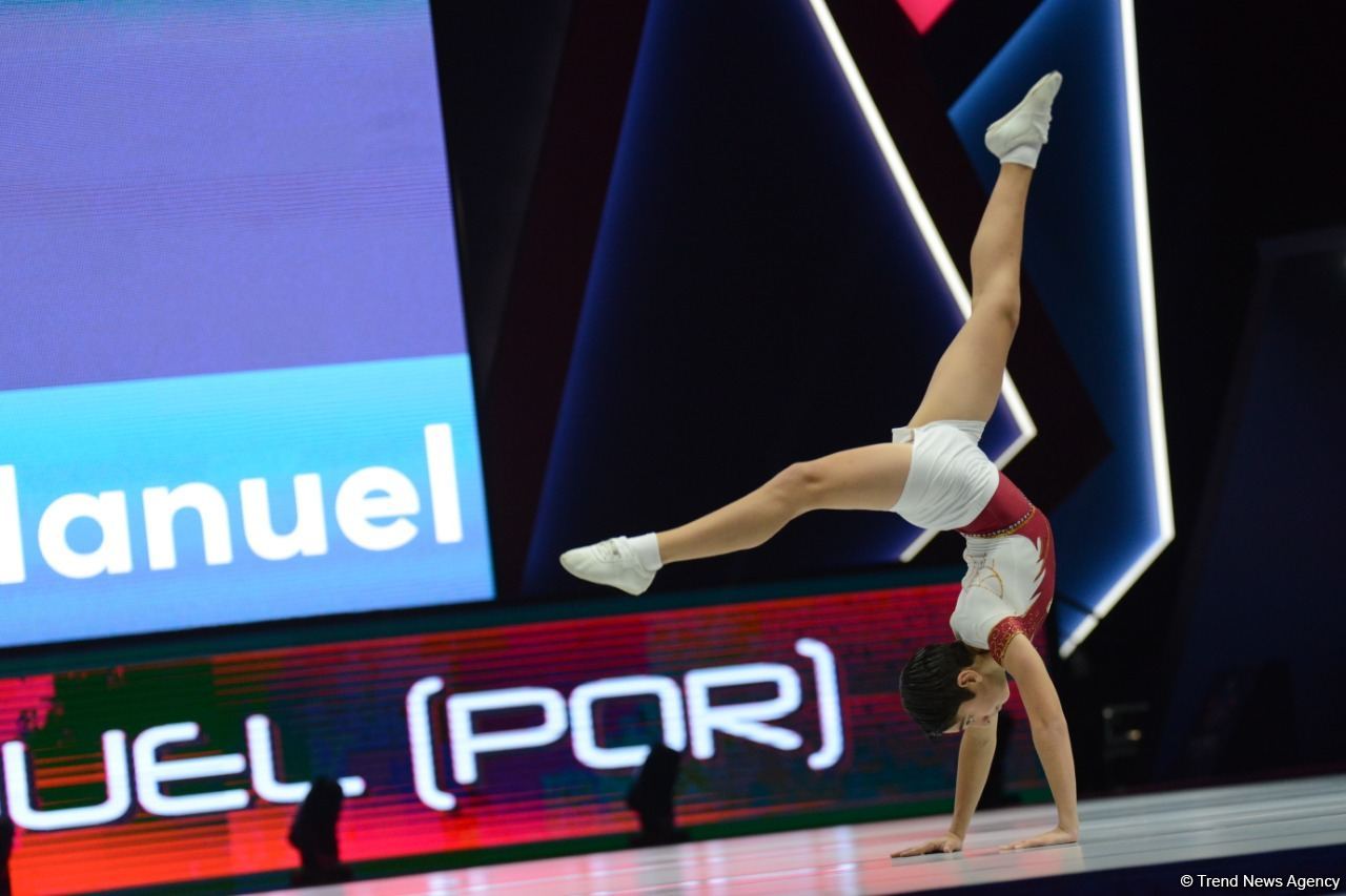 Finalists of Aerobic Gymnastics World Age Group Competition continue performing in Baku (PHOTO)