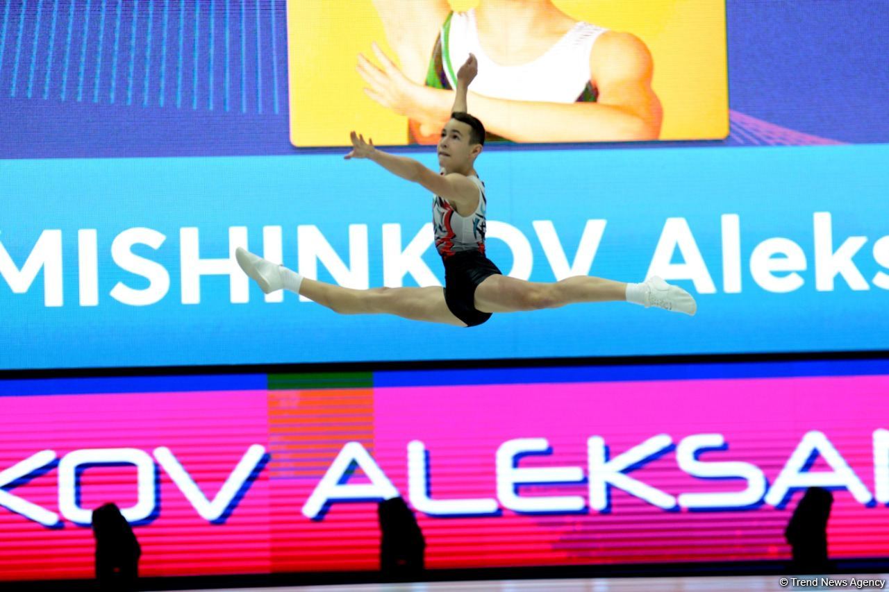 Finalists of Aerobic Gymnastics World Age Group Competition continue performing in Baku (PHOTO)