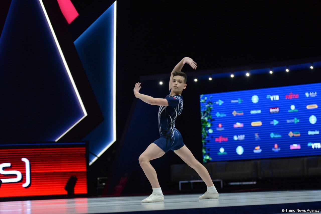 Finalists of Aerobic Gymnastics World Age Group Competition continue performing in Baku (PHOTO)