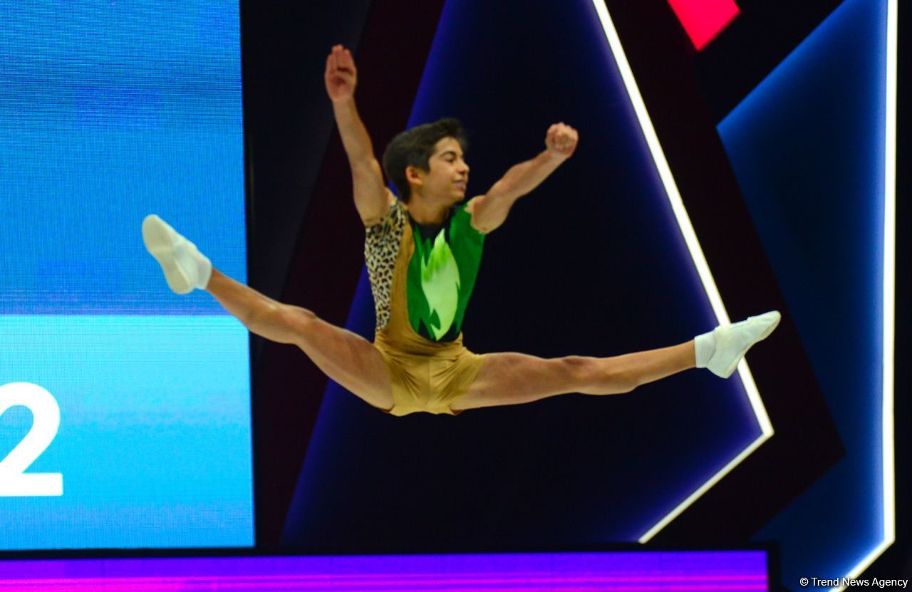 Finalists of Aerobic Gymnastics World Age Group Competition continue performing in Baku (PHOTO)