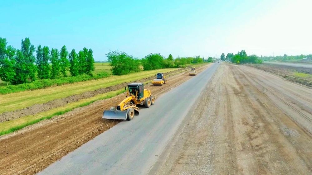 Начато строительство автодороги Барда – Агдам  (ФОТО)