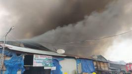 Пожар на рынке в Барде потушен (ФОТО/ВИДЕО)