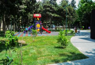 Парк на проспекте "8 Ноября" в Баку открылся после реконструкции (ФОТО)