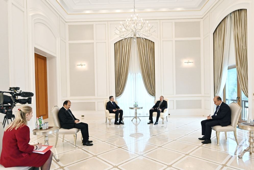 Президент Ильхам Алиев: Как составная часть генеральных планов освобожденных городов планируется строительство школ