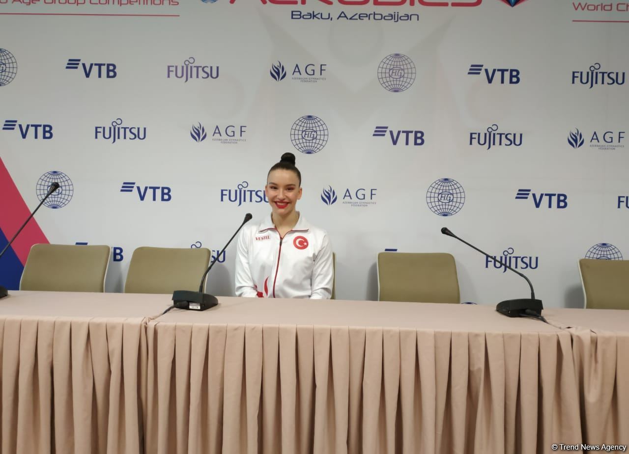 Turkish athlete wins gold in individual program at World Aerobic Gymnastics Championships in Baku