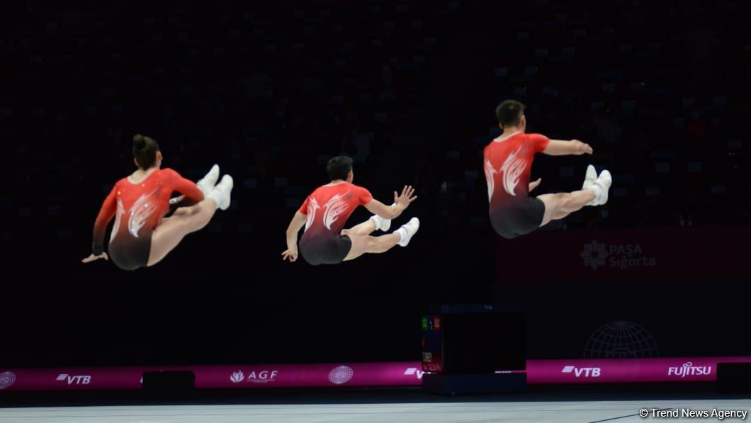 В Баку стартовал первый день 16-го чемпионата мира по аэробной гимнастике (ФОТО)