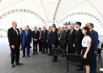 Azerbaijani president takes part in laying foundation for restoration of Aghdam city (PHOTO)