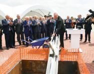 Azerbaijani president takes part in laying foundation for restoration of Aghdam city (PHOTO)