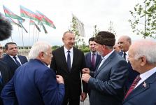 Azerbaijani president takes part in laying foundation for restoration of Aghdam city (PHOTO)