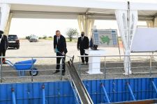 Президент Ильхам Алиев принял участие в церемонии закладки фундамента Агдамского промышленного парка (ФОТО)