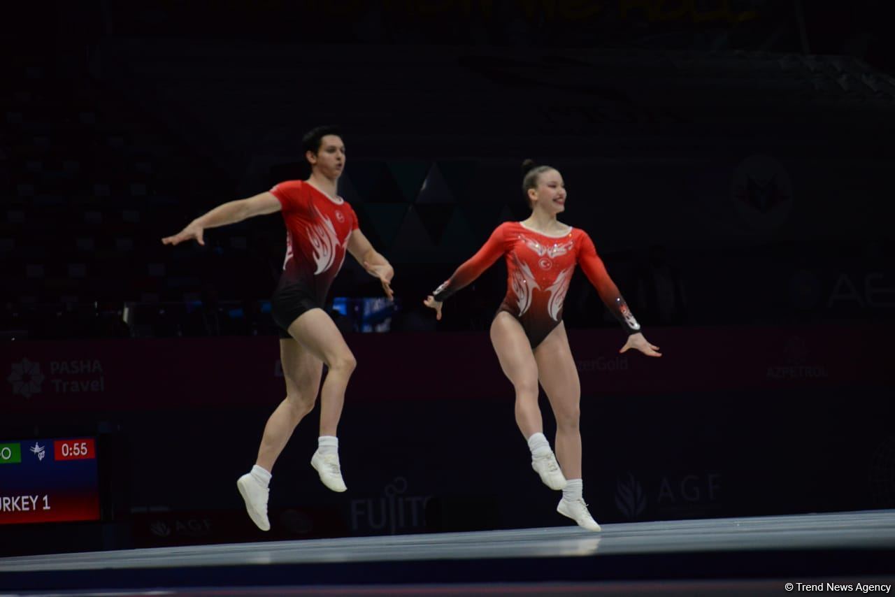 В Баку стартовал второй день 16-го чемпионата мира по аэробной гимнастике (ФОТО)