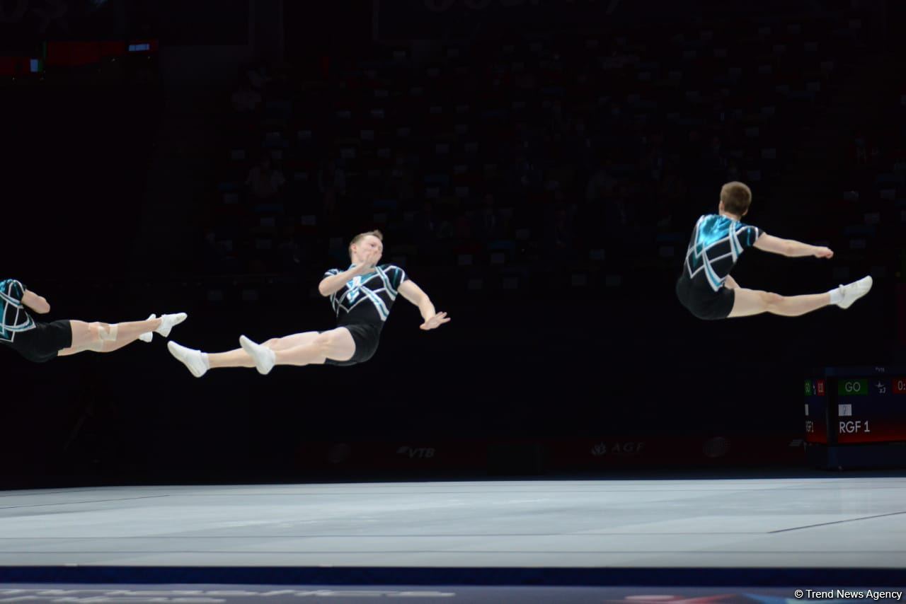 В Баку стартовали финальные соревнования 16-го чемпионата мира по аэробной гимнастике (ФОТО)
