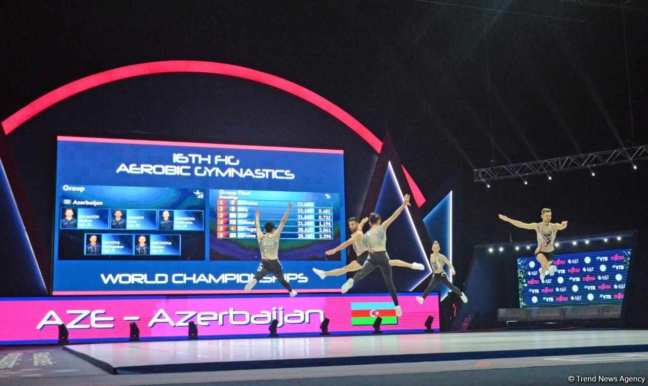 Aerobika gimnastikası üzrə dünya çempionatının son günündən maraqlı anlar (FOTO)