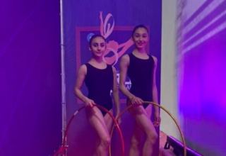 Azerbaijani athletes perform at Rhythmic Gymnastics World Cup in Italy