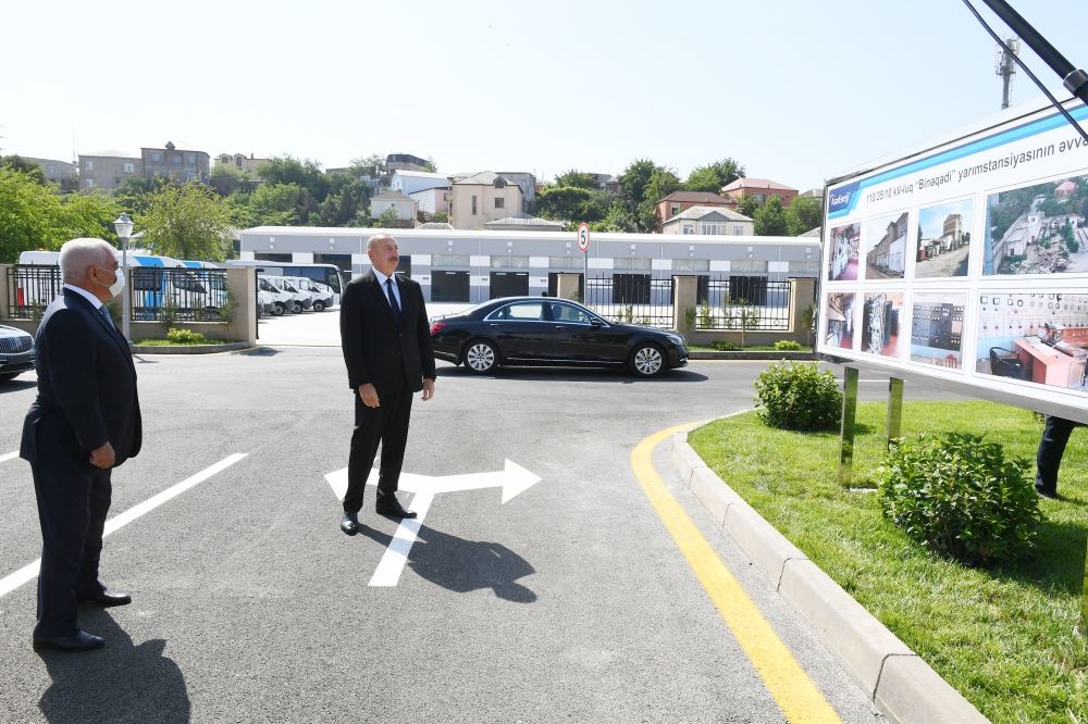Prezident İlham Əliyev 110/35/6 kilovoltuq “Binəqədi” yarımstansiyasının açılışını edib (FOTO) - Gallery Image