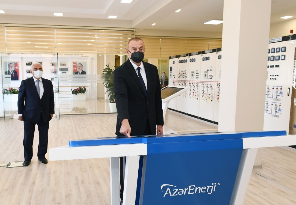 Azerbaijani president inaugurates 110/35/6 kV “Binagadi” substation  (PHOTO)