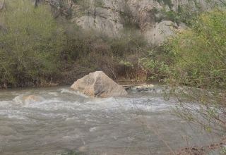 В результате ливней повысился уровень воды в большинстве рек Азербайджана
