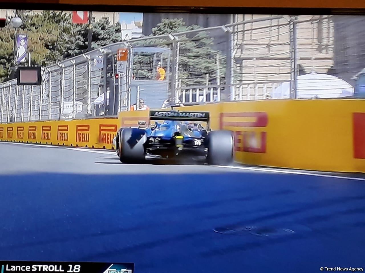 F1 Qualifying Session of Azerbaijan Grand Prix records first crash