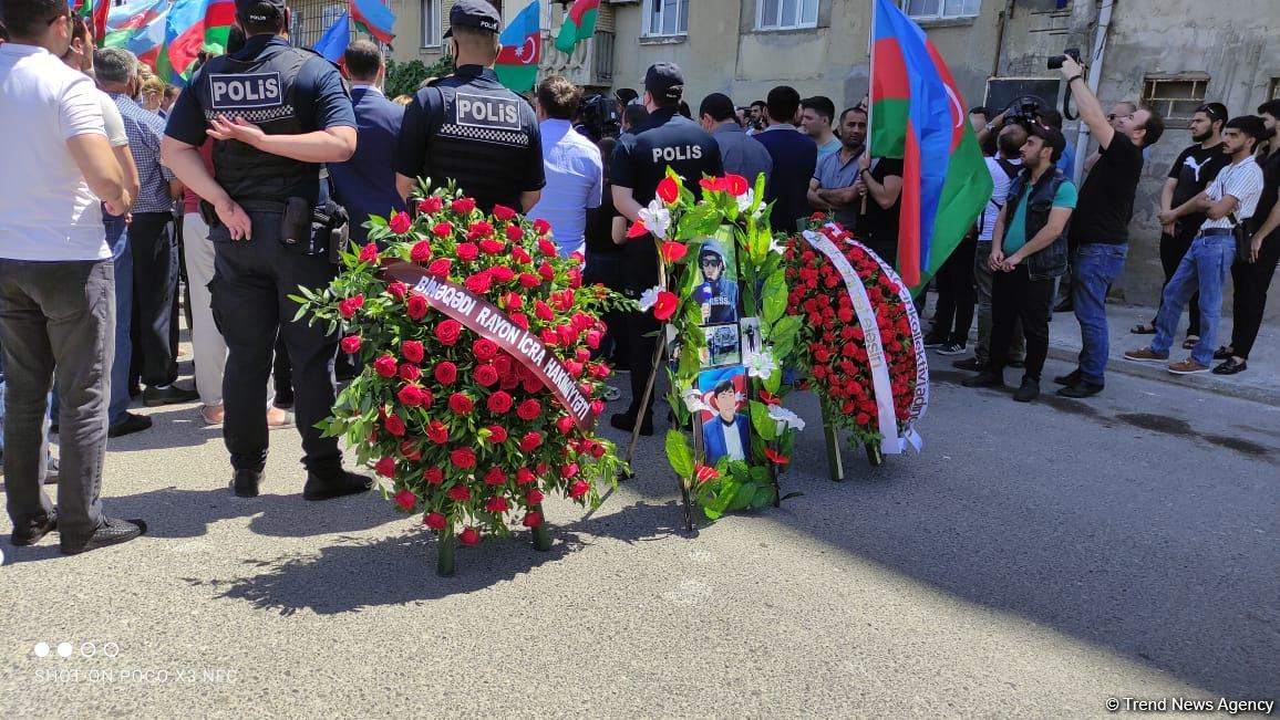 Şəhid jurnalist dəfn olunub (FOTO)