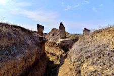 Armenian military trench found digged between graves in Azerbaijan's Aghdam (PHOTO)