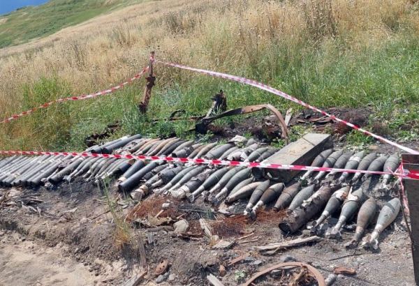 Azerbaijani police finds Armenian ammunition in Khojavand district (PHOTO/VIDEO)
