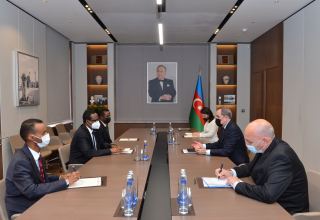 Azerbaijani FM informs ambassador of Somalia about Armenian's atrocities (PHOTO)