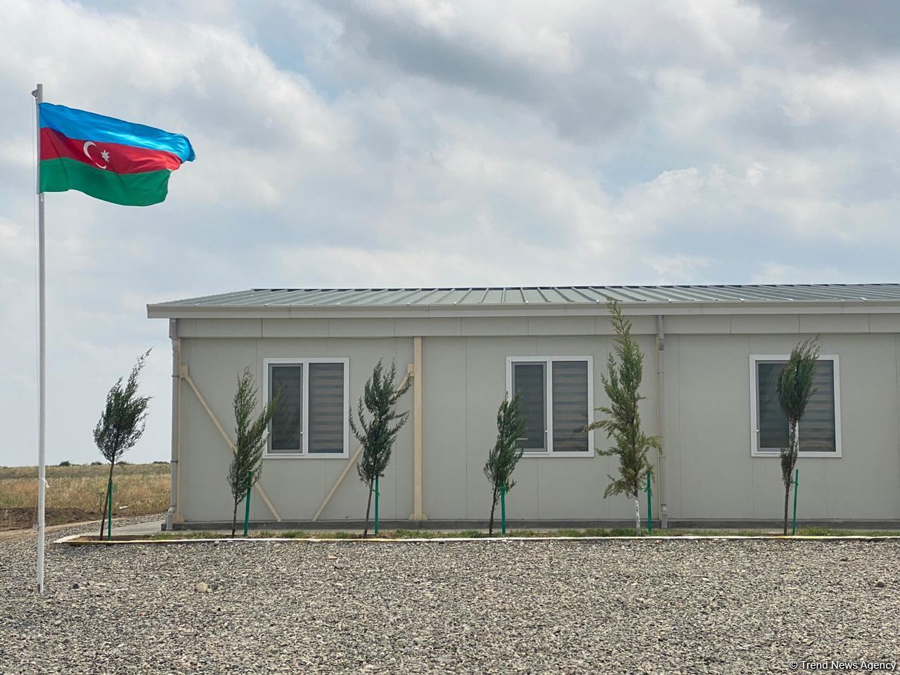 Azerbaijani journalists visit modular military units in liberated lands (PHOTO)