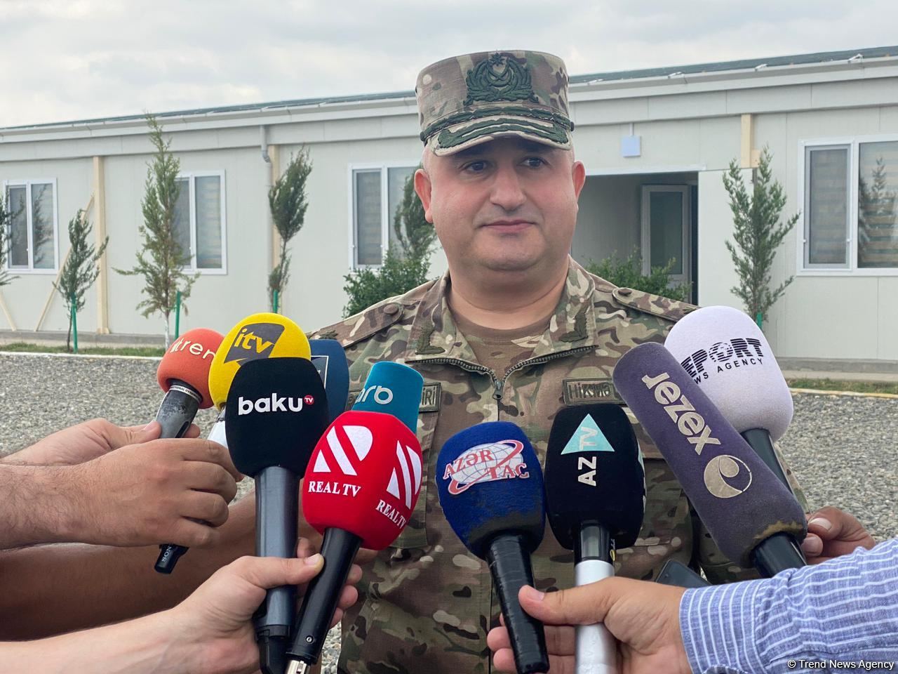 Construction of military units to continue in Azerbaijani liberated lands - Major General (VIDEO)