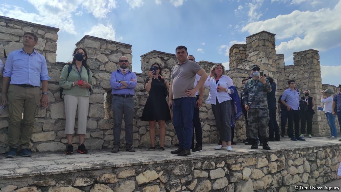 Foreign diplomats visit site of future Upland Park and Shahbulag fortress in Aghdam