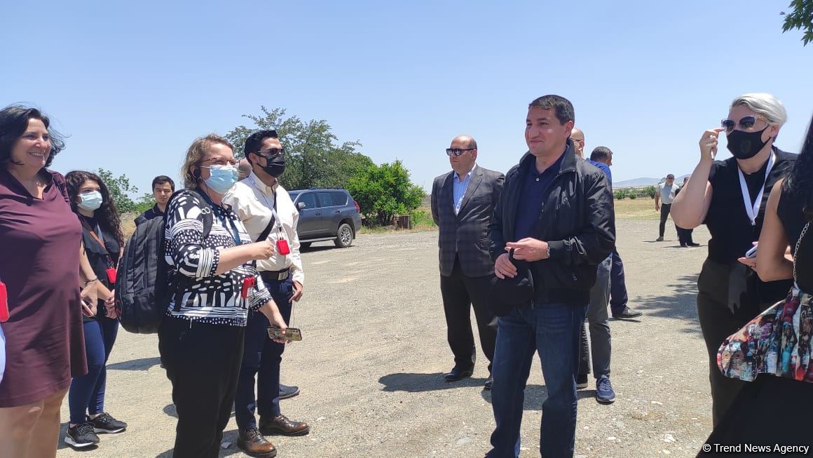 Visit of representatives of foreign diplomatic corps to Azerbaijani Aghdam begins (PHOTO)