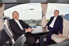 Президент Азербайджана Ильхам Алиев встретил Президента Турции Реджепа Тайипа Эрдогана в Физулинском районе (ФОТО)