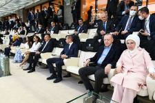Президенты Ильхам Алиев и Реджеп Тайип Эрдоган наблюдали за матчем Турция-Уэльс на Бакинском Олимпийском стадионе