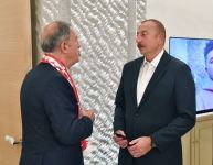 Azerbaijani, Turkish presidents watch Turkey vs Wales football match (FOTO)