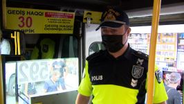 Xırdalanda reyd: İctimai nəqliyyatda tibbi maskadan istifadə etməyənlər cərimələnib (FOTO/VİDEO)