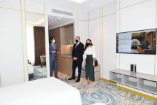 Azerbaijani president, first lady attend inauguration of InterContinental Baku hotel (PHOTO)