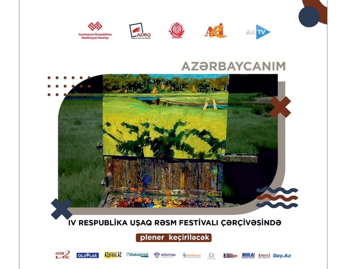 “Azərbaycanım” IV Respublika uşaq rəsm festivalı çərçivəsində uşaqlar üçün növbəti plener keçiriləcək