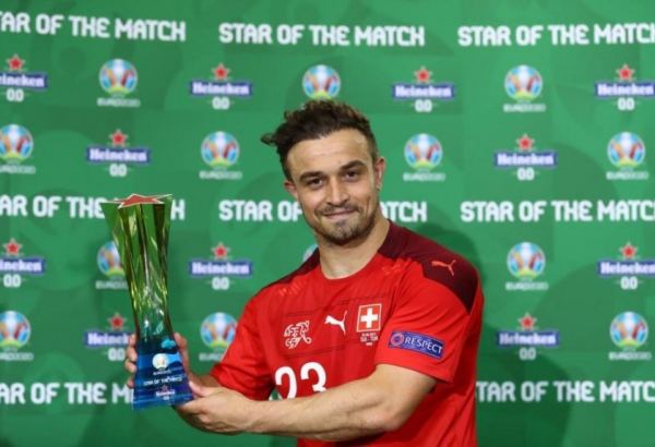 Xherdan Shaqiri named best player of match Switzerland - Turkey