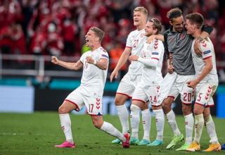 Сборная Дании стала первым четвертьфиналистом чемпионата Европы по футболу
