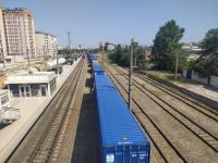 В Азербайджан прибыл первый маршрутный поезд по коридору «Север – Юг» (ФОТО)