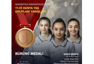 Azerbaijani gymnasts win bronze at World Competitions in Geneva