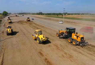 Продолжается строительство автодороги Барда – Агдам (ФОТО)