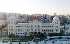 Azerbaijani president, first lady attend opening of Courtyard by Marriott Baku hotel (PHOTO)