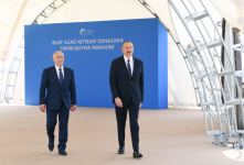 Президент Ильхам Алиев заложил фундамент Алятской свободной экономической зоны, дал интервью Азербайджанскому телевидению  (ФОТО/ВИДЕО)